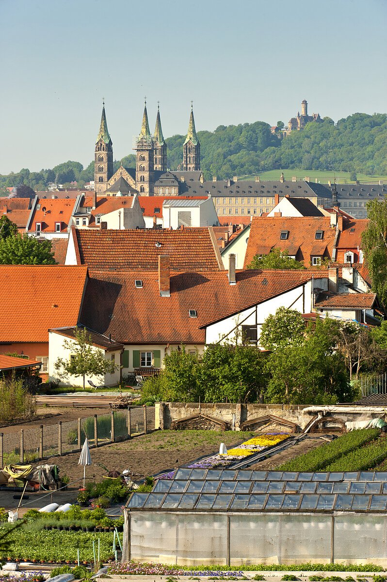 Blick über das Weltkulturerbe-Areal Bamberg