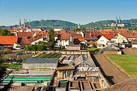 Blick von der Gärtnerstadt zur Bergstadt- Welterbe Bamberg